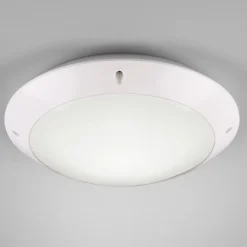 Plafoniera bianca per esterno rotonda moderna