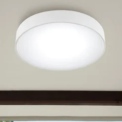 Plafoniera bianca per esterno ip65 rotonda 10w 3000k 16cm fp
