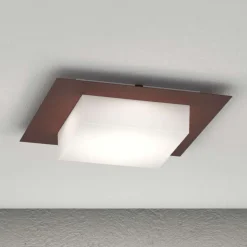 Plafoniera corten da esterno quadrata top light miami ip54