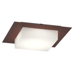 Plafoniera corten da esterno quadrata top light miami ip54