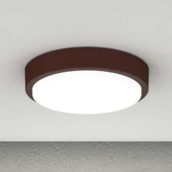 Plafoniera corten per esterno balcone rotonda top light baku