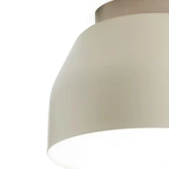 Plafoniera da cucina rotonda mug miloox design moderno tortora