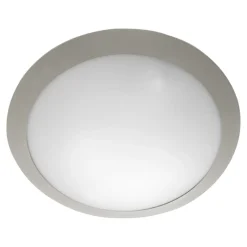 Plafoniera da esterno base grigio rotonda ip65 ondaluce