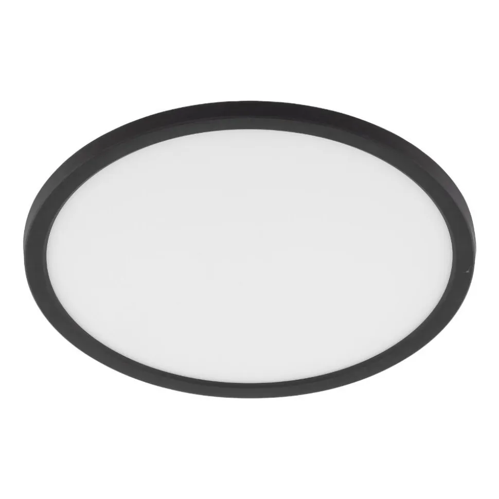 Plafoniera da esterno 50cm rotonda led 45w cct nera ip54