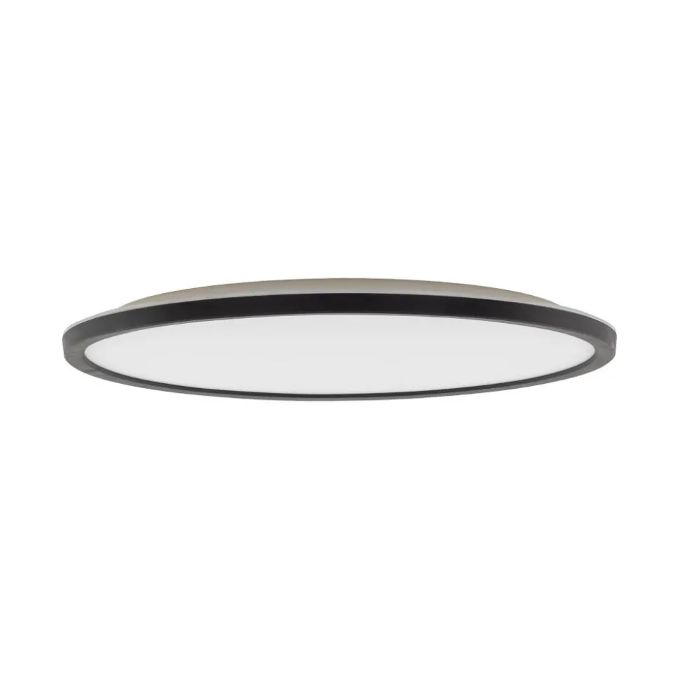 Plafoniera da esterno 50cm rotonda led 45w cct nera ip54