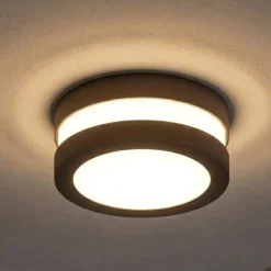 Plafoniera da esterno corten rotonda top light soho