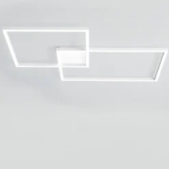 Plafoniera led cct 3000k 4000k 6000k moderna perenz cross bianco