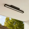 Plafoniera led 3000k per esterno ip 65 nera linea light lira
