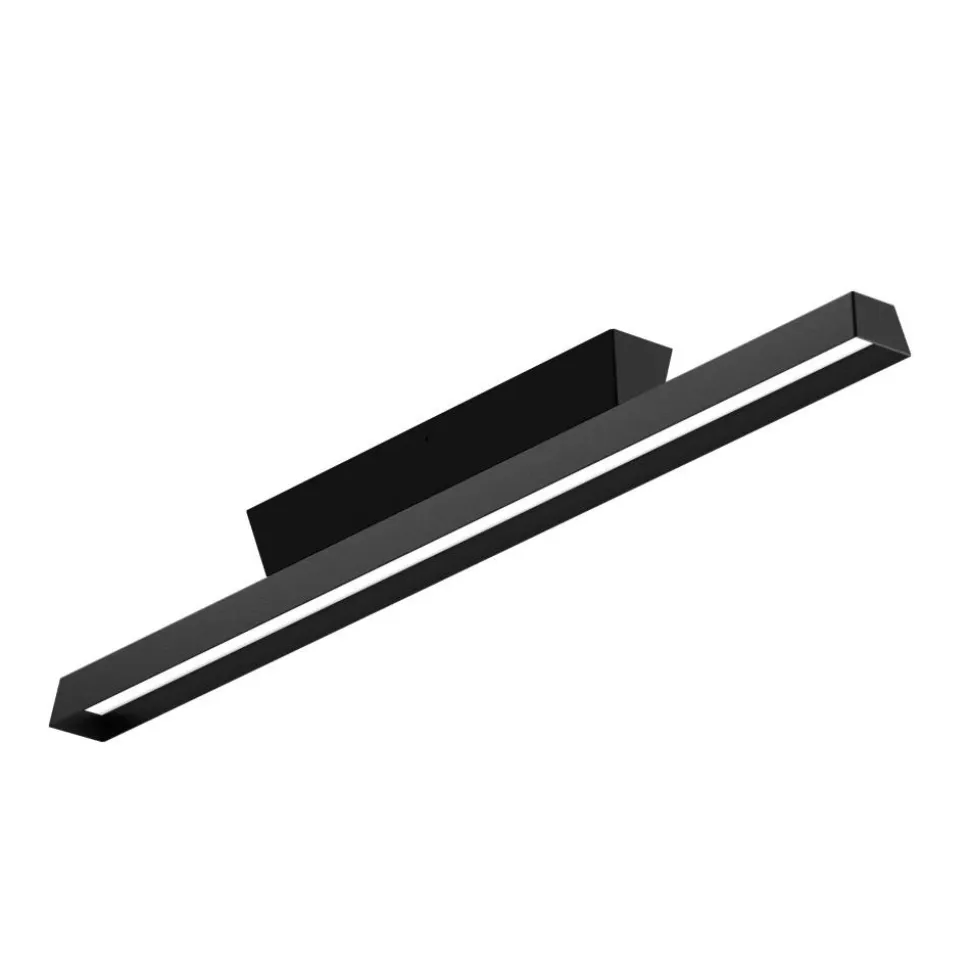 Plafoniera led 3000k per esterno ip 65 nera linea light lira