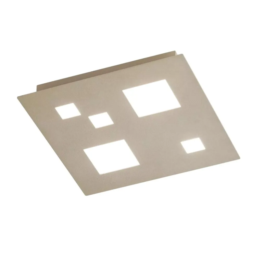 Plafoniera led 3000k sabbia quadrata moderna isyluce