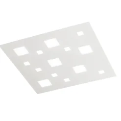 Plafoniera led 60w 3000k bianca quadrata isyluce extra-large