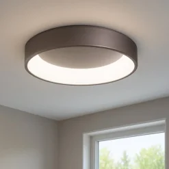 Plafoniera led 35w 3000k 4000k caffe marrone affralux band diodi cct
