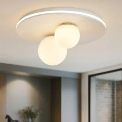Plafoniera moderna ball perenz bianco oro led 38w 3000k