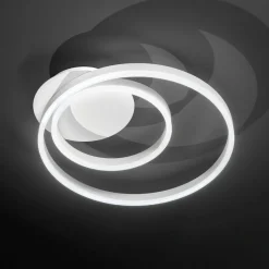 Plafoniera moderna bianca led 42w 3000k 4000k 6000k kirko perenz