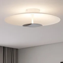 Plafoniera moderna linea light horizon led 3000k cromo