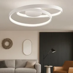 Plafoniera moderna ritmo bianca led cct 3000k 4000k 6000k perenz