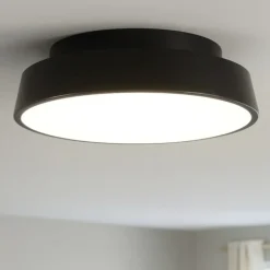 Plafoniera nera tonda led 3000k 4000k isyluce