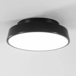 Plafoniera nera tonda led 3000k 4000k isyluce