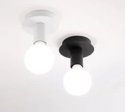 Plafoniera nero rosone da cucina moderna perenz illuminazione