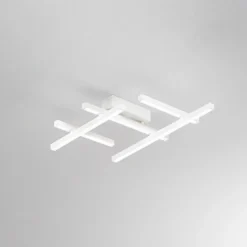 Plafoniera net bianca perenz led 30w cct design moderna