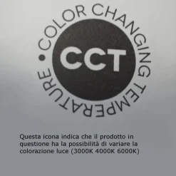 Plafoniera net bianca perenz led 30w cct design moderna