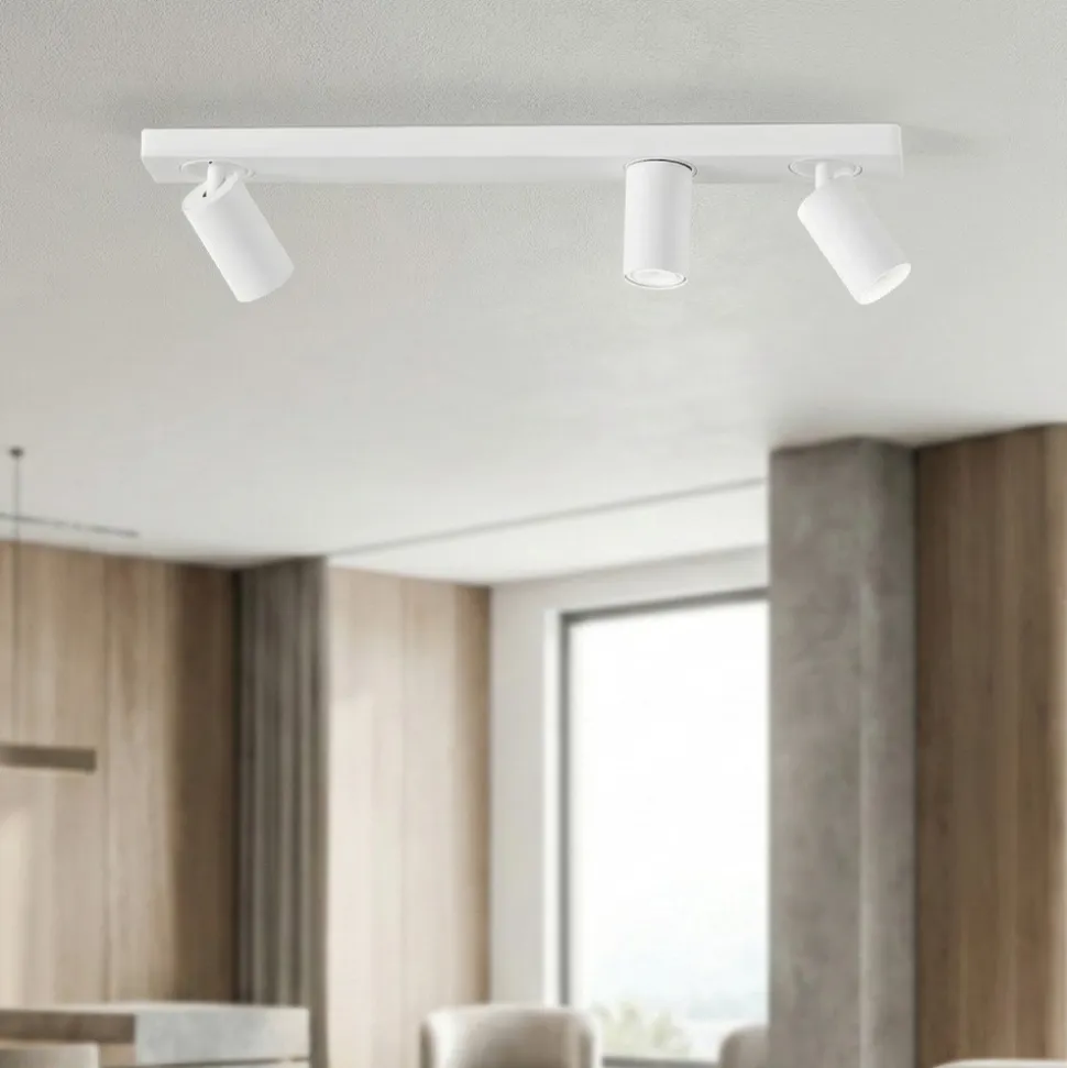 Plafoniera obby perenz bianca con tre spot orientabili
