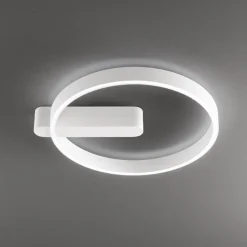 Plafoniera off bianca design moderna led cct perenz