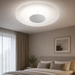 Plafoniera per camera da letto led 3000k linea light horizon bianca