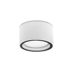 Plafoniera per esterno da soffitto bianco tondo