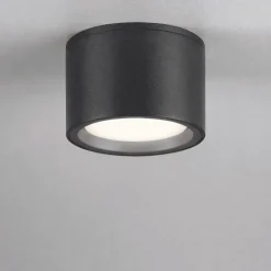 Plafoniera per esterno grigio antracite tonda ip54