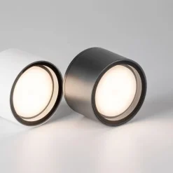 Plafoniera per esterno grigio antracite tonda ip54