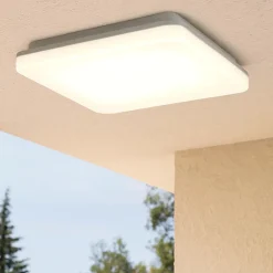 Plafoniera per esterno quadrata moderna 24w 3000k