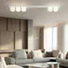 Plafoniera per soggiorno moderno snooky bianca perenz illuminazione