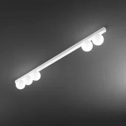 Plafoniera per soggiorno moderno snooky bianca perenz illuminazione