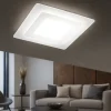 Plafoniera quadrata led 45w cct moderna perenz bend