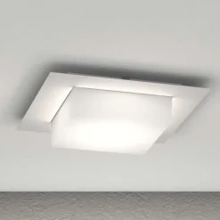 Plafoniera quadrata per esterno balcone grigia miami top light