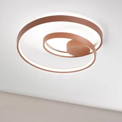 Plafoniera ritmo cannella opaco moderna led cct perenz illuminazione