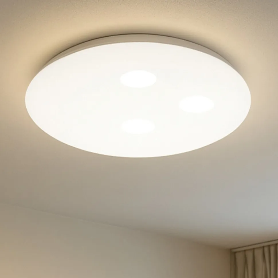 Plafoniera rotonda bianca random perenz led 27w 3000k moderna