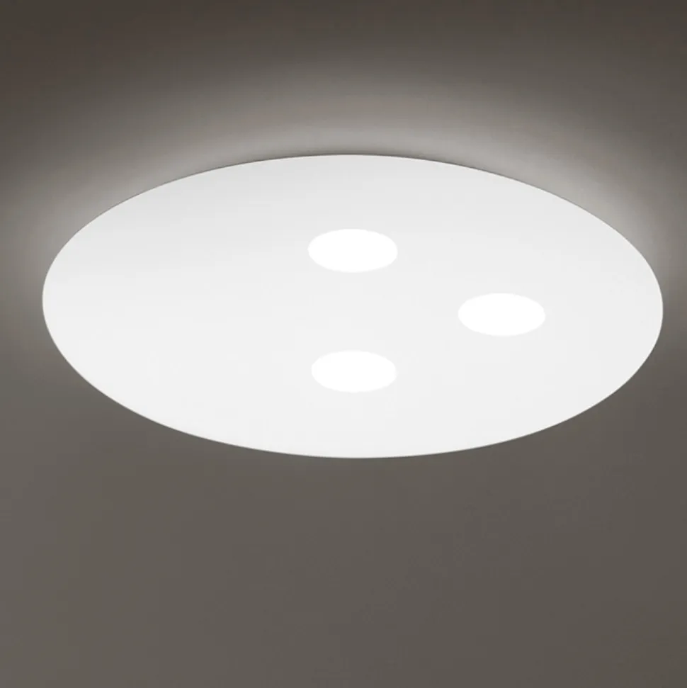 Plafoniera rotonda bianca random perenz led 27w 3000k moderna