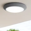 Plafoniera rotonda da esterno top light verona grigia