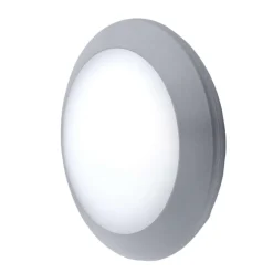 Plafoniera rotonda da esterno top light verona grigia
