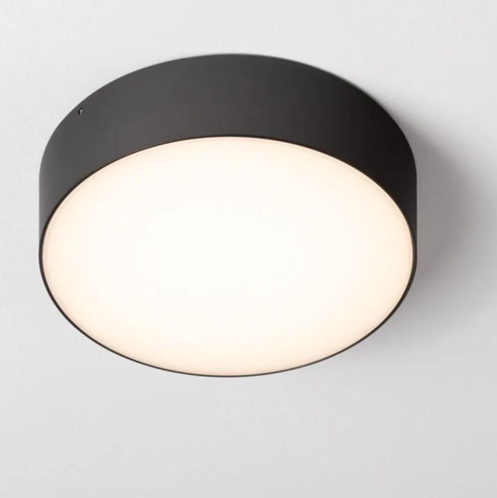 Plafoniera rotonda da esterno balcone antracite led 20w 3000k ip65