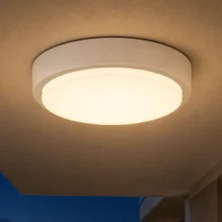 Plafoniera rotonda per esterni bianca top light baku ip54