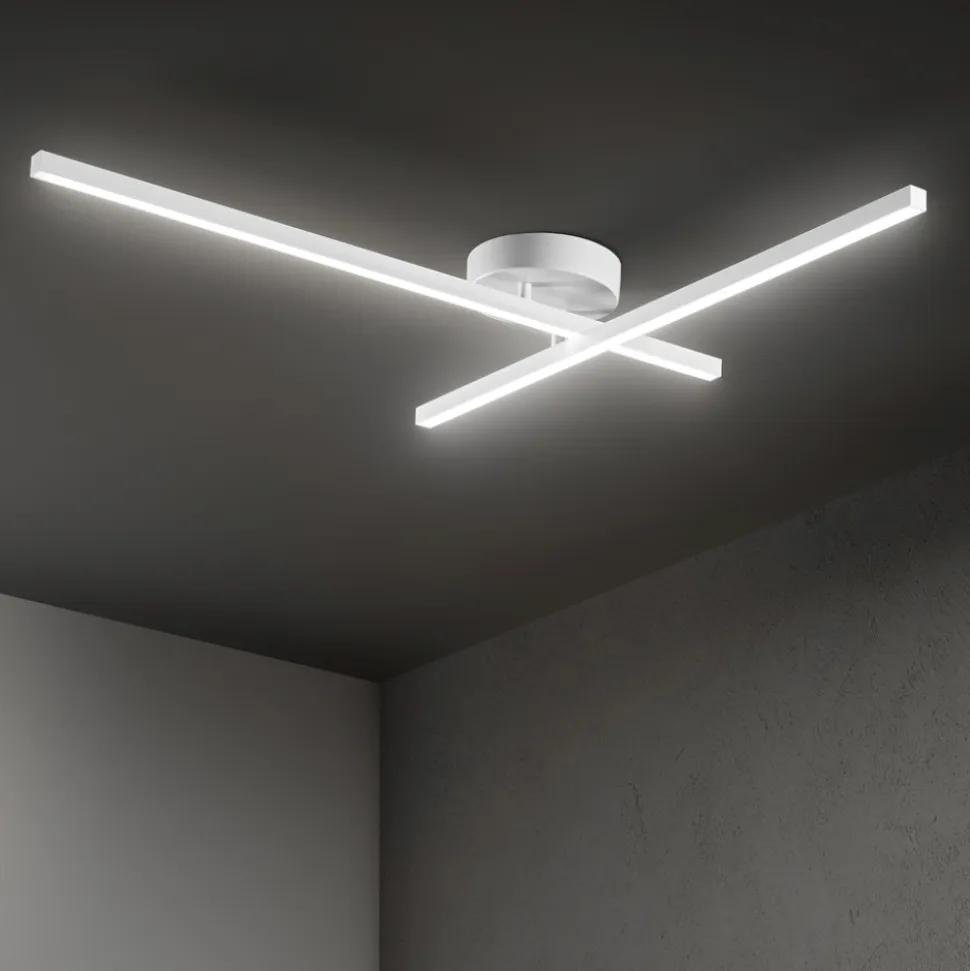 Plafoniera syncro bianca perenz led 29w cct dimmerabile orientabile