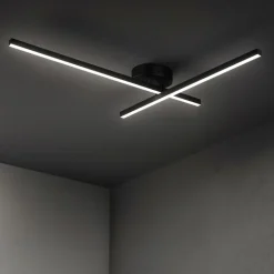 Plafoniera syncro nera led 29w 3000k 4000k 6000k perenz illuminazione