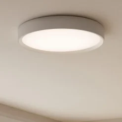 Plafoniera 50 cm led 46w 3000k tonda bianca linea light tara