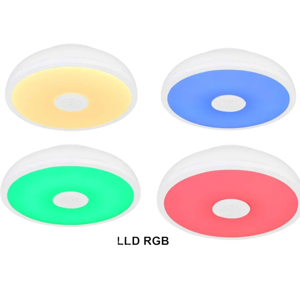 Plafoniera da bagno bluetooth ip44 rgb con telecomando