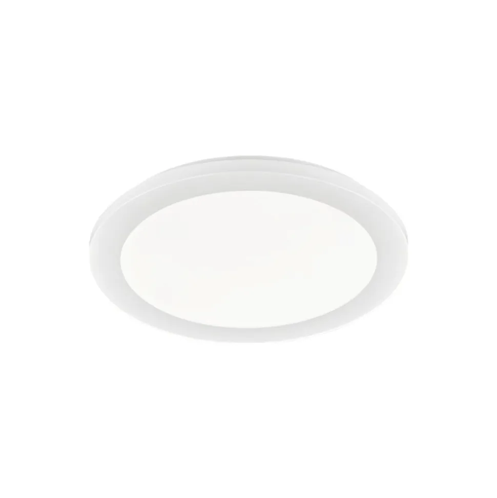 Plafoniera da bagno rotonda bianca led 15w 3000k ip44