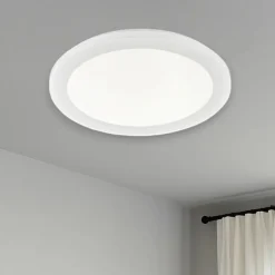 Plafoniera da bagno rotonda bianca led 15w 3000k ip44