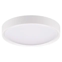 Plafoniera da bagno rotonda bianca led 3000k 18w